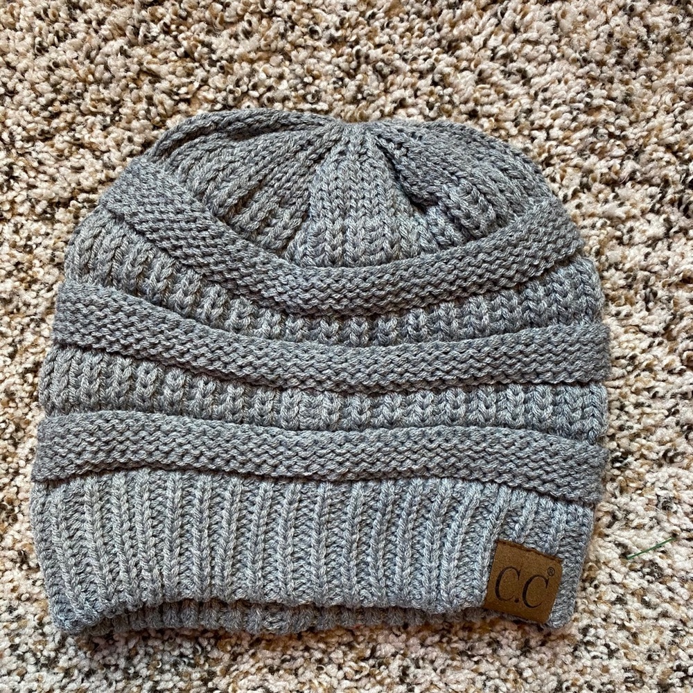 Grey beanie C.C brand